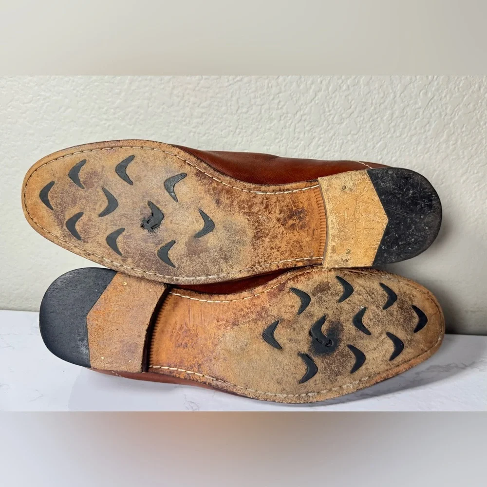 Johnston & Murphy Brown Leather Slip-On Loafers